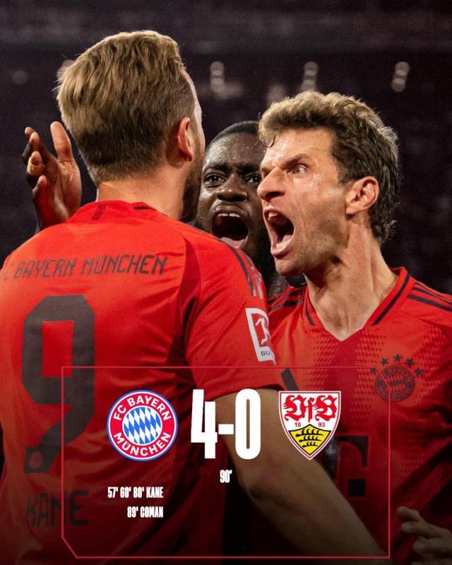 KAIYUNAPP-【德甲】凯恩戴帽，科芒进球，拜仁主场4比0斯图加特